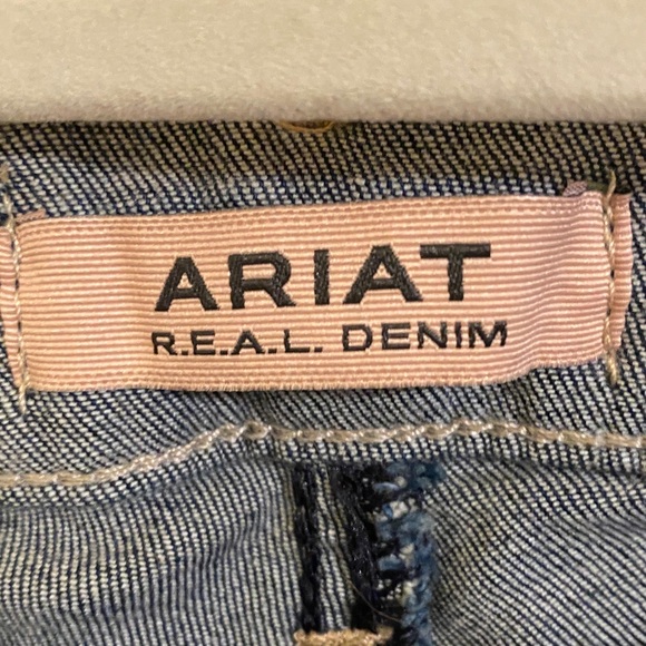 Ariat Women's Dark Blue Jeans Perfect Rise Flare Ultra Stretch Maya 34 R - Picture 3 of 8